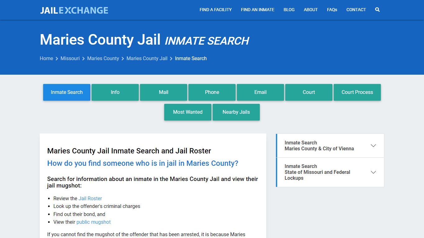 Inmate Search: Roster & Mugshots - Maries County Jail, MO